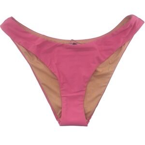 J‎ Crew Curved Waist Bikini Bottom Hot Pink Cheeky Size Medium BC125 New Sexy